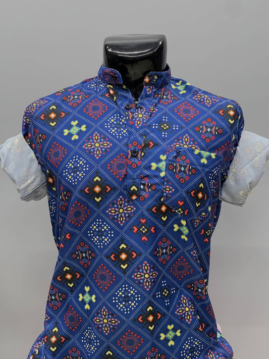 Printed Short Kurta