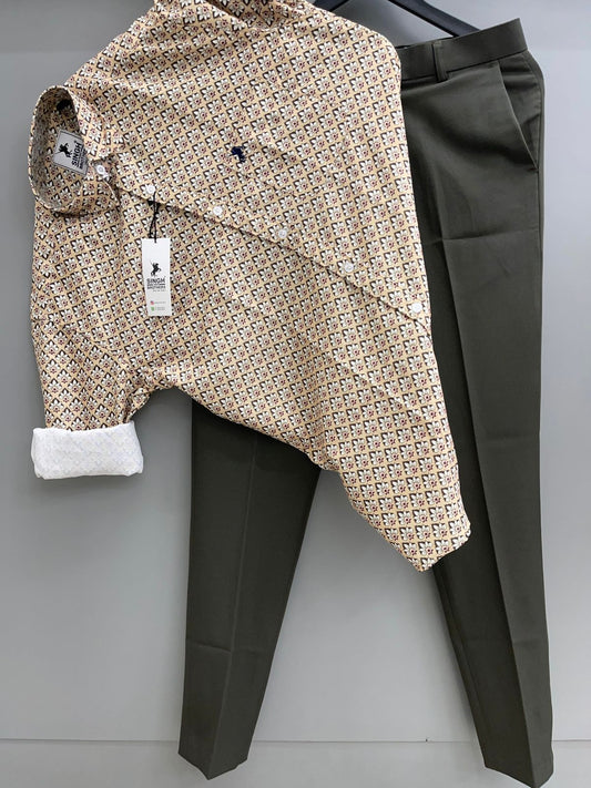 Printed Shirt with Trouser Pant (Combo)