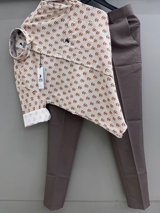 Printed Shirt with Trouser Pant (Combo)