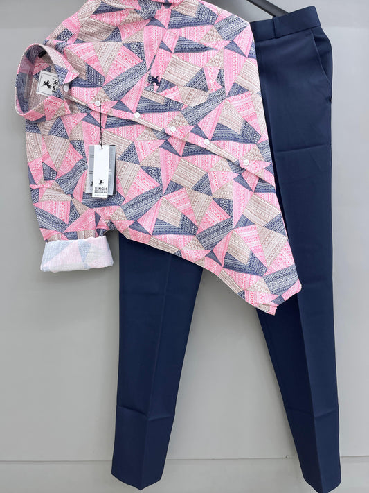 Printed Shirt with Trouser Pant (Combo)