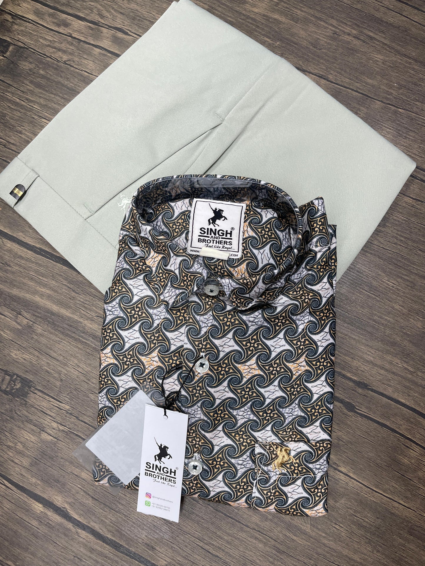 Printed Shirt with Trouser Pant (Combo)