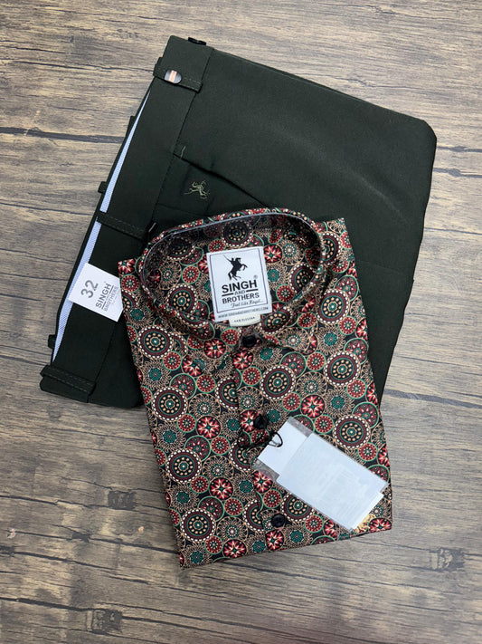 Printed Shirt with Trouser Pant (Combo)