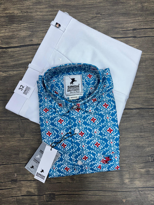 Printed Shirt with Trouser Pant (Combo)