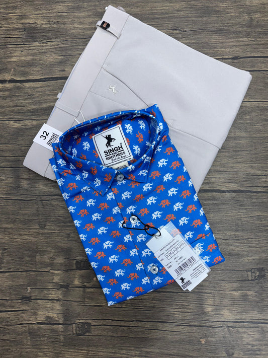 Printed Shirt with Trouser Pant (Combo)