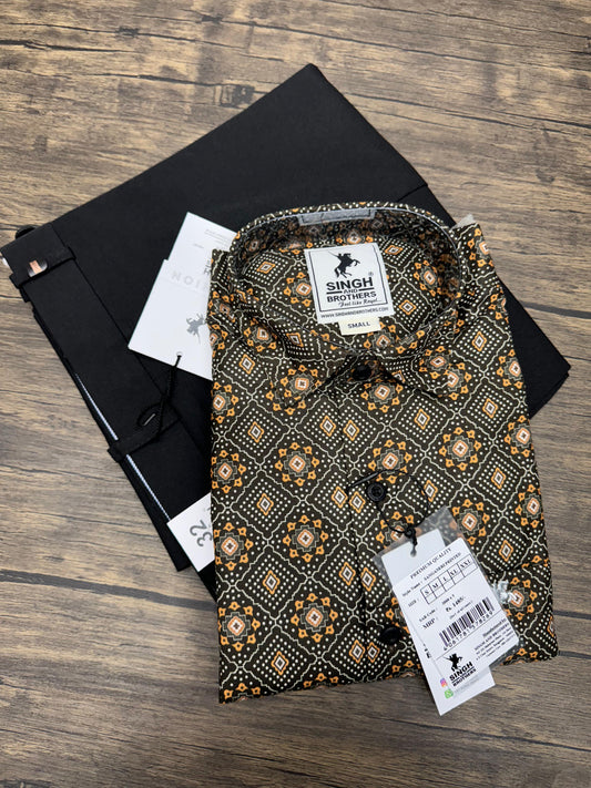 Printed Shirt with Trouser Pant (Combo)