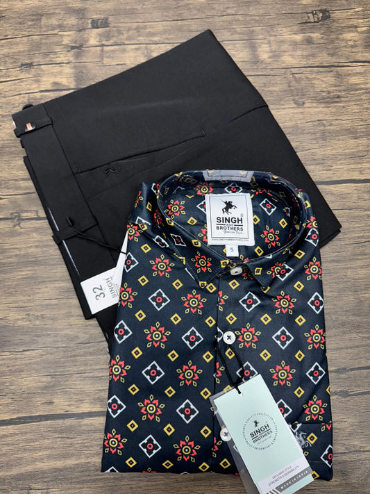 Printed Shirt with Trouser Pant (Combo)