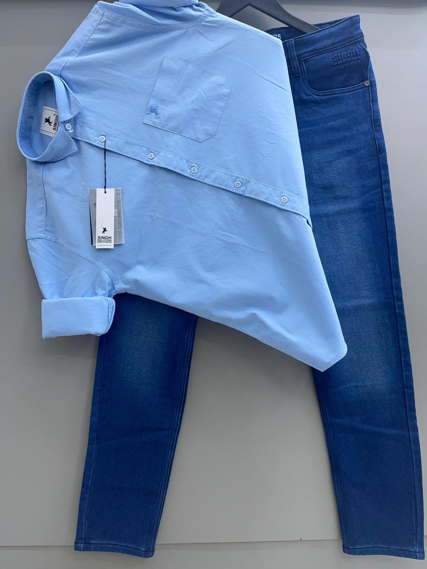 Cotton Oxford Shirt With denim jeans(Combo)