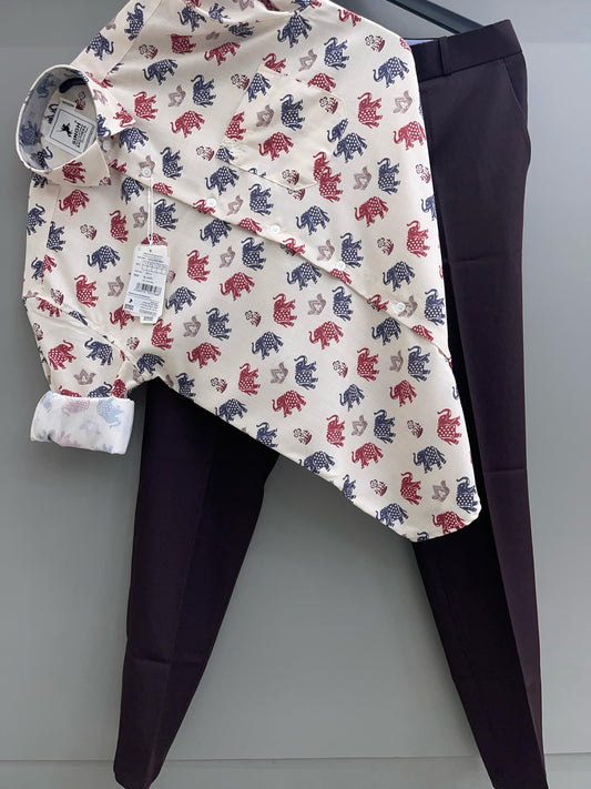Printed Shirt with Trouser Pant (Combo)