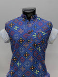 Blue Printed Short Kurta