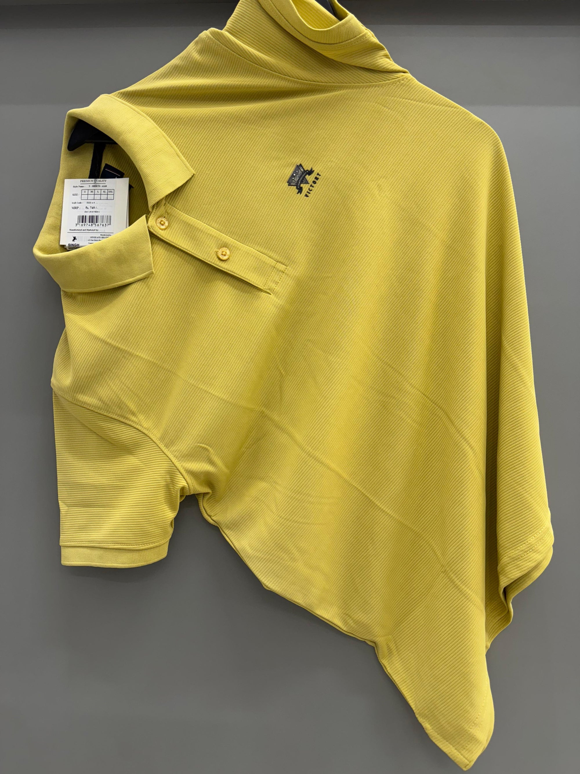 Yellow Polo H/S T-shirts