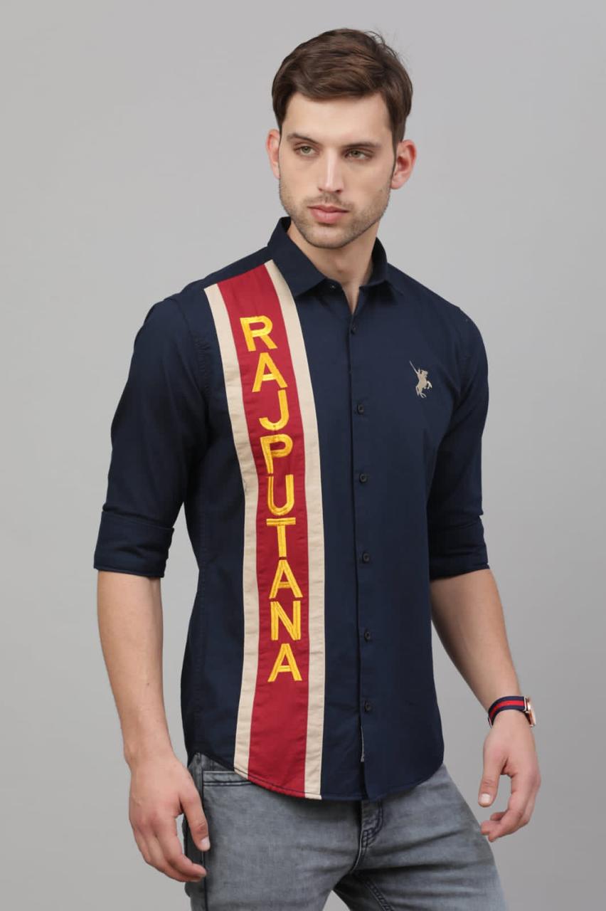 Rajputana Shirt  ( Navy Blue )