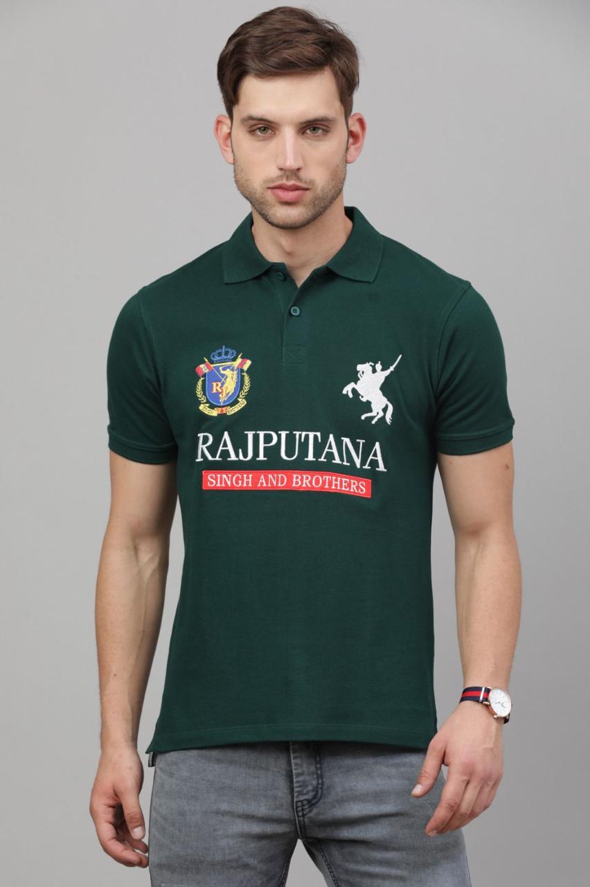 Green Polo H/S Rajputana T-shirt