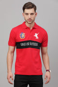 Red Polo H/S T-shirt