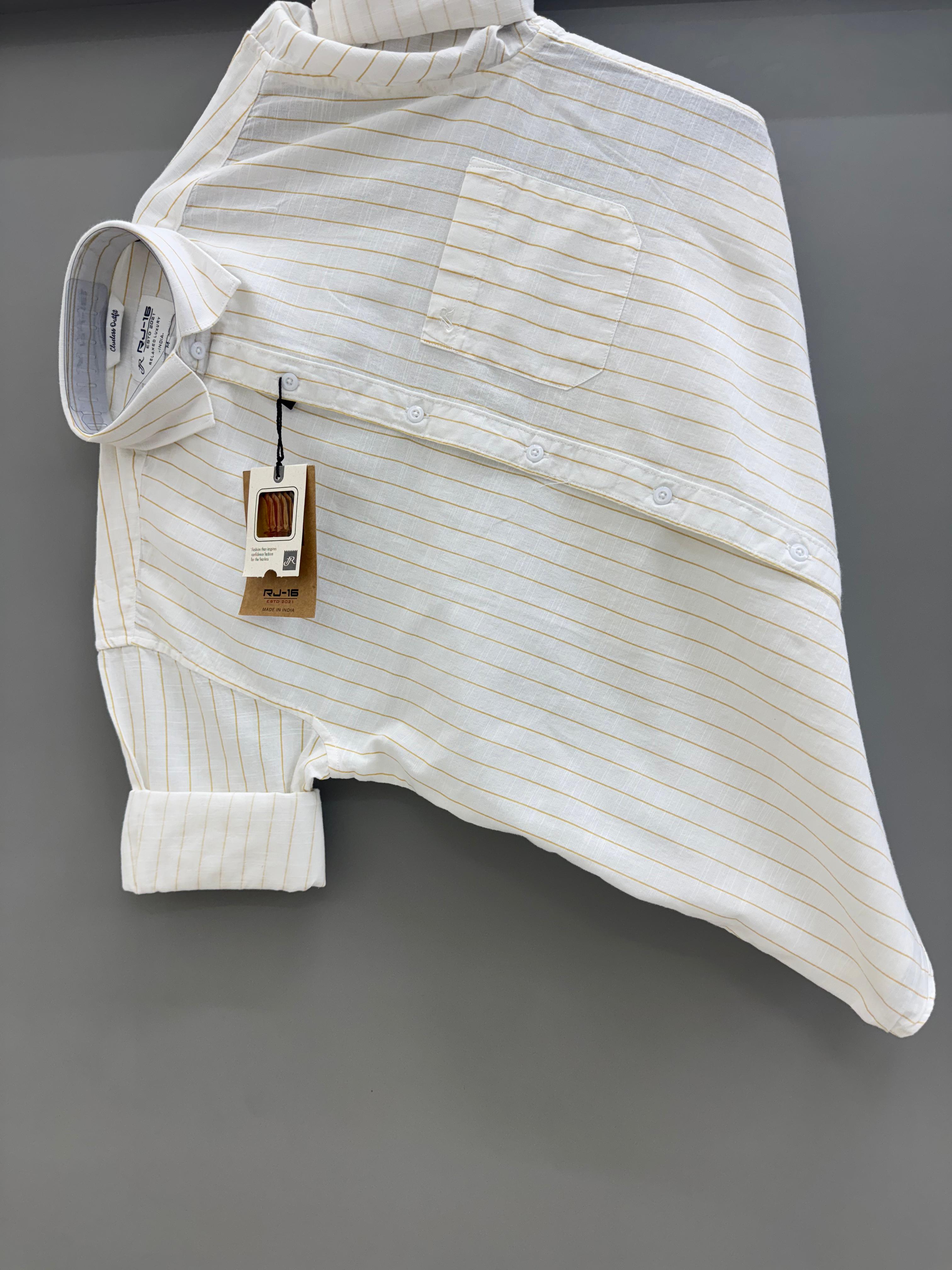 yellow strip Shirt