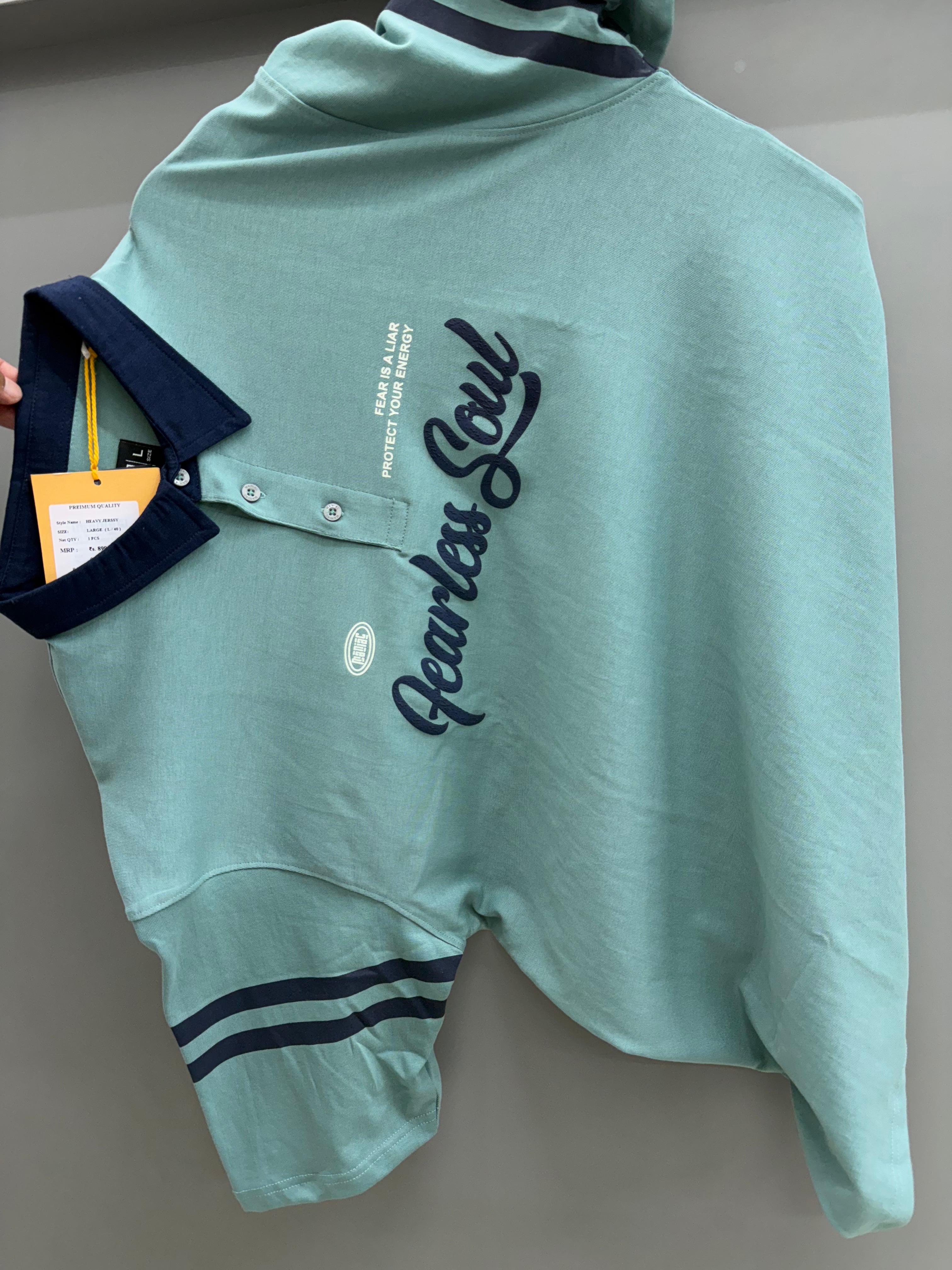 mint green Polo H/S T-shirts