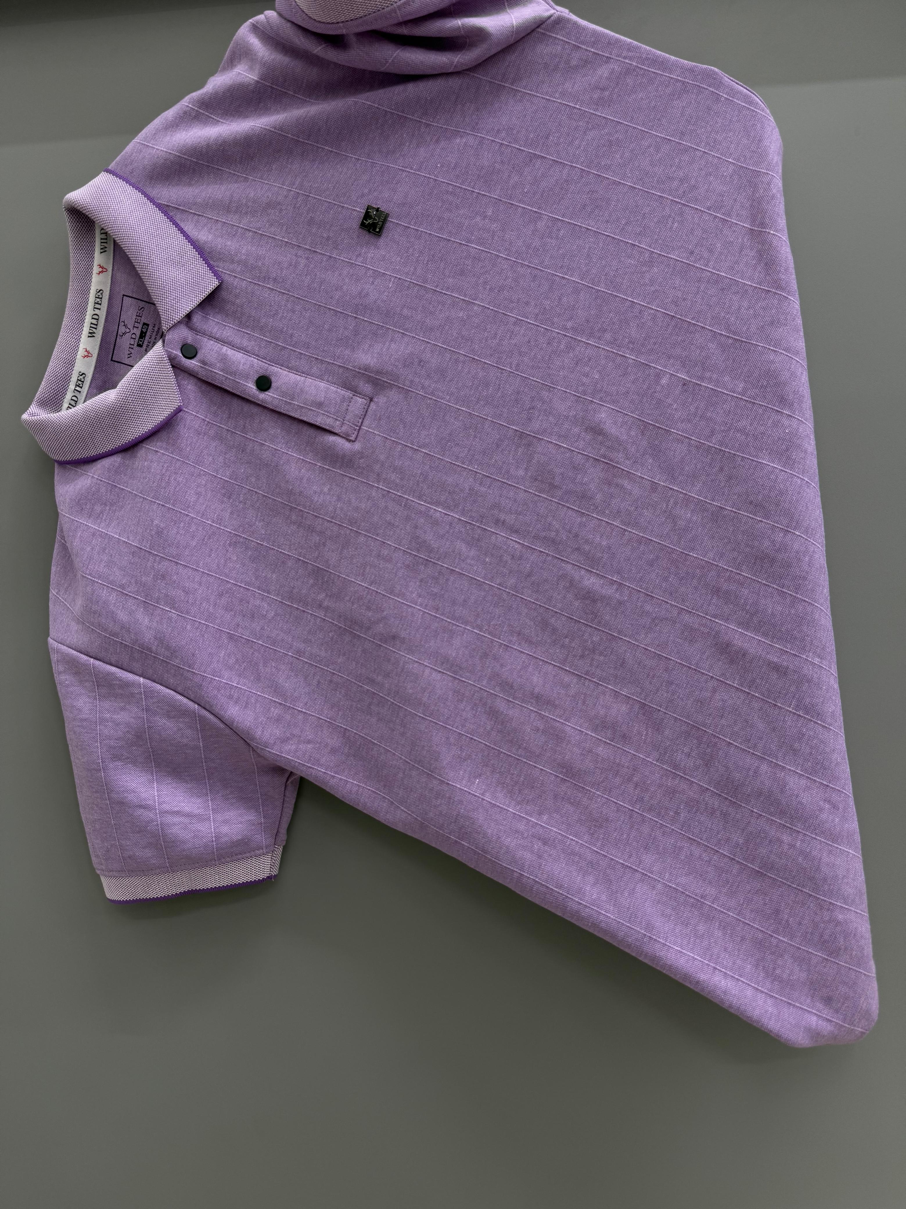 purple Polo H/S T-shirts
