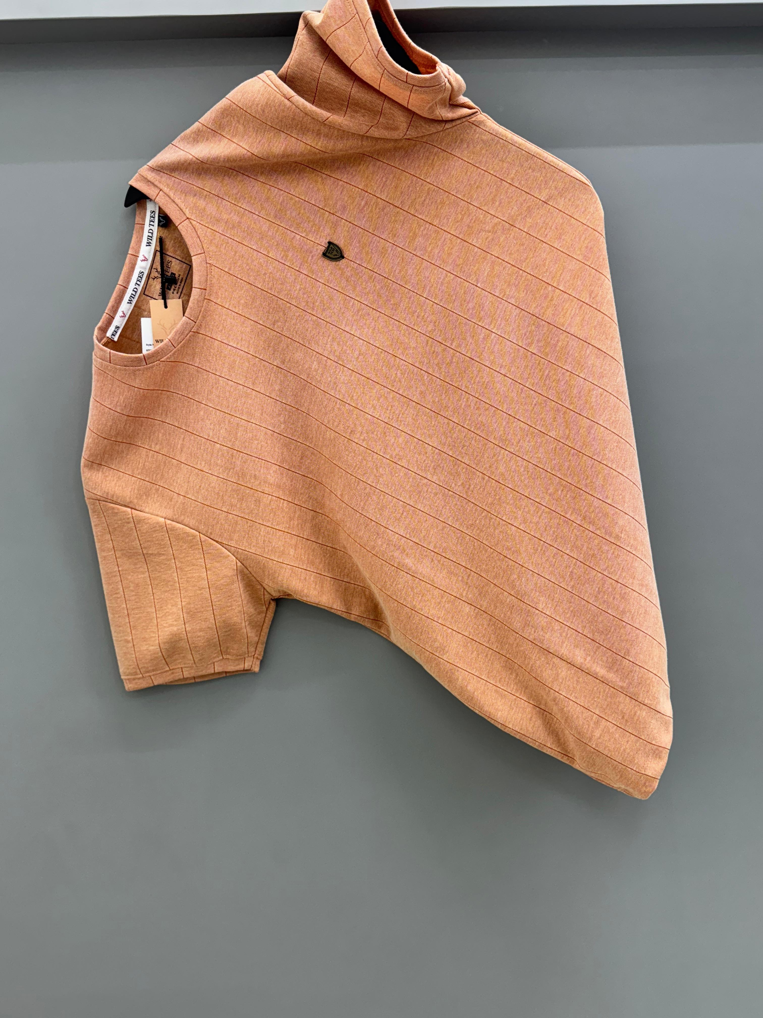 Round Neck light orange T-shirts
