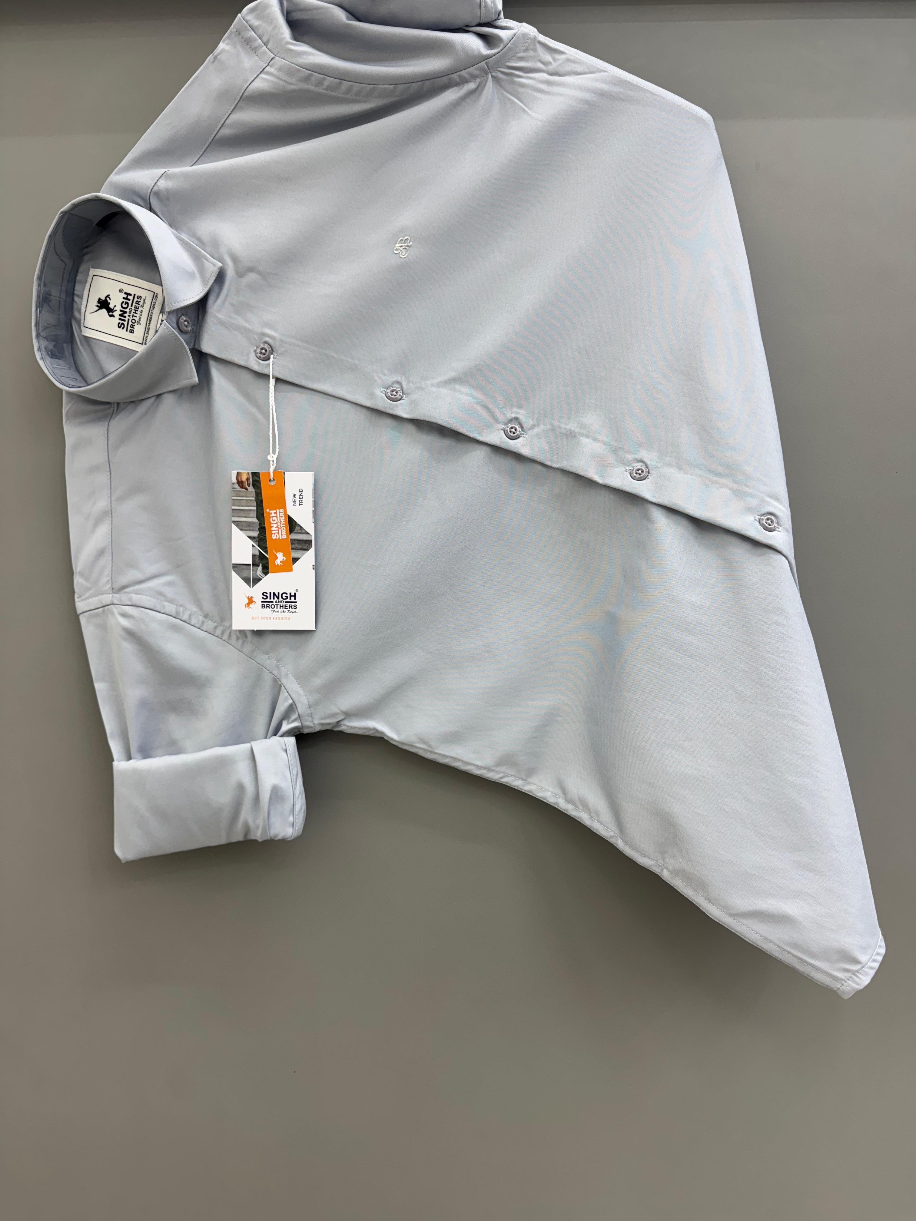 Partywear Shirt - light sky blue