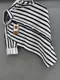 black broad strip Shirt