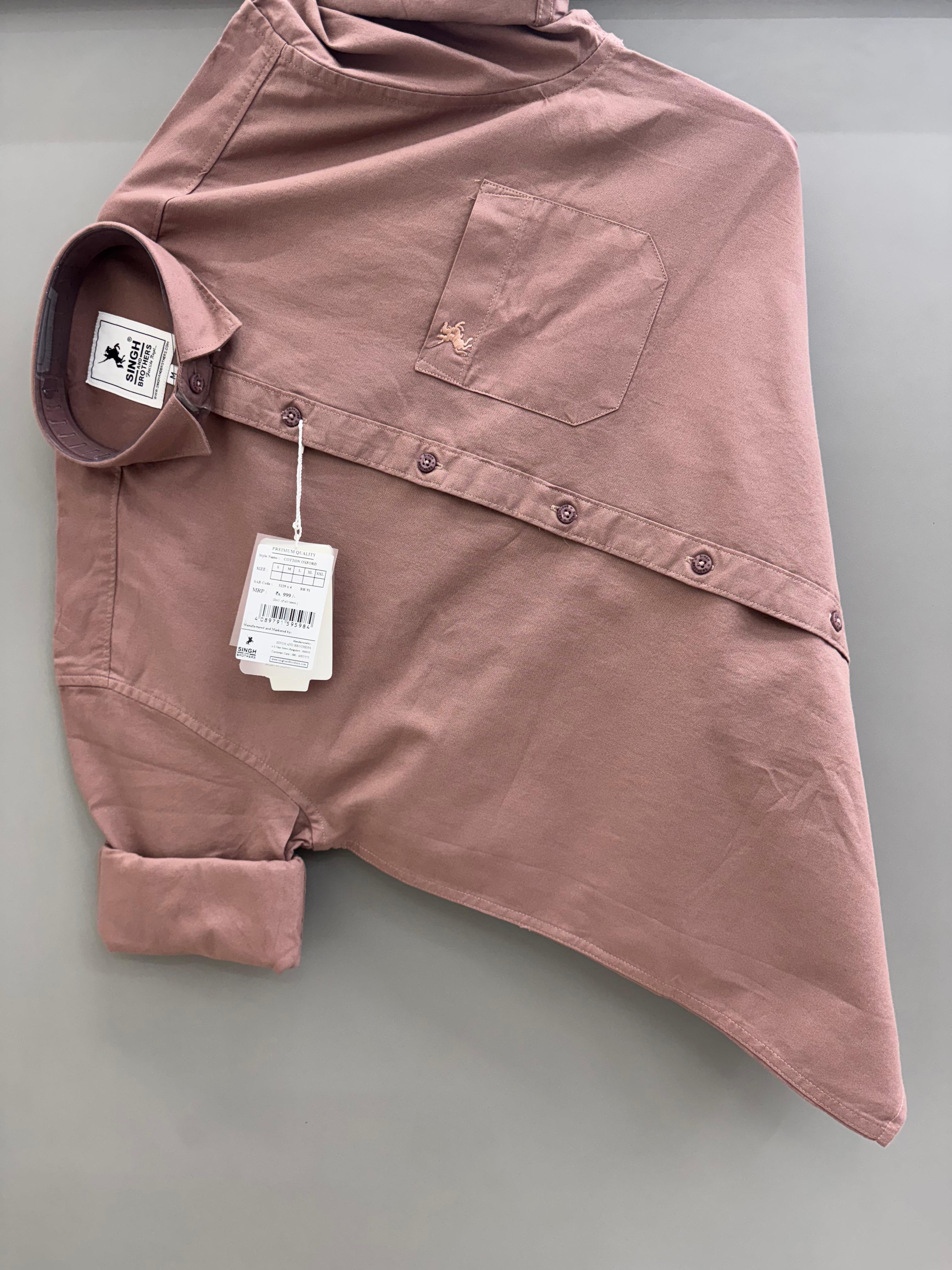 Cotton Oxford - dusty rose