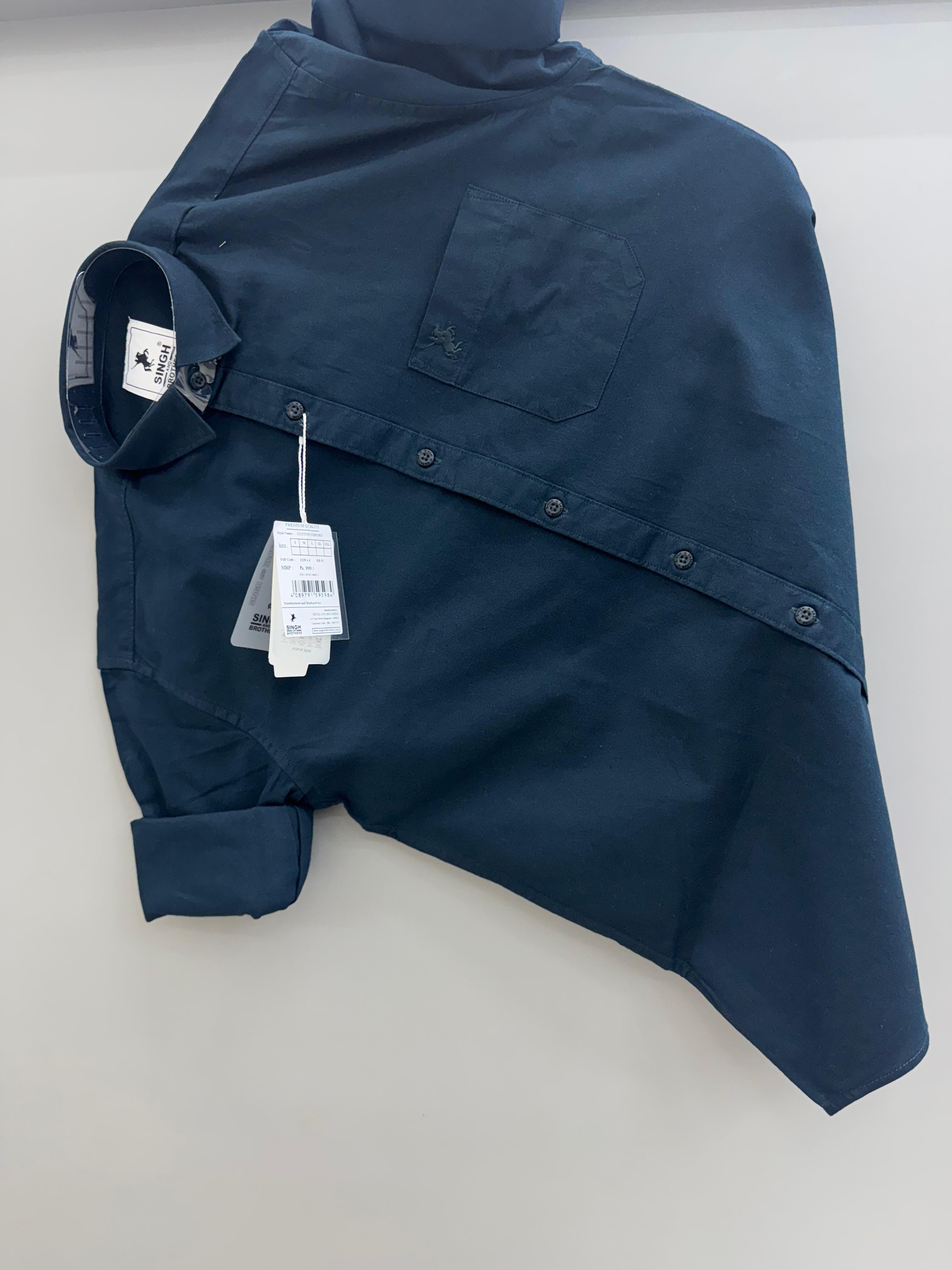 Cotton Oxford - teal green