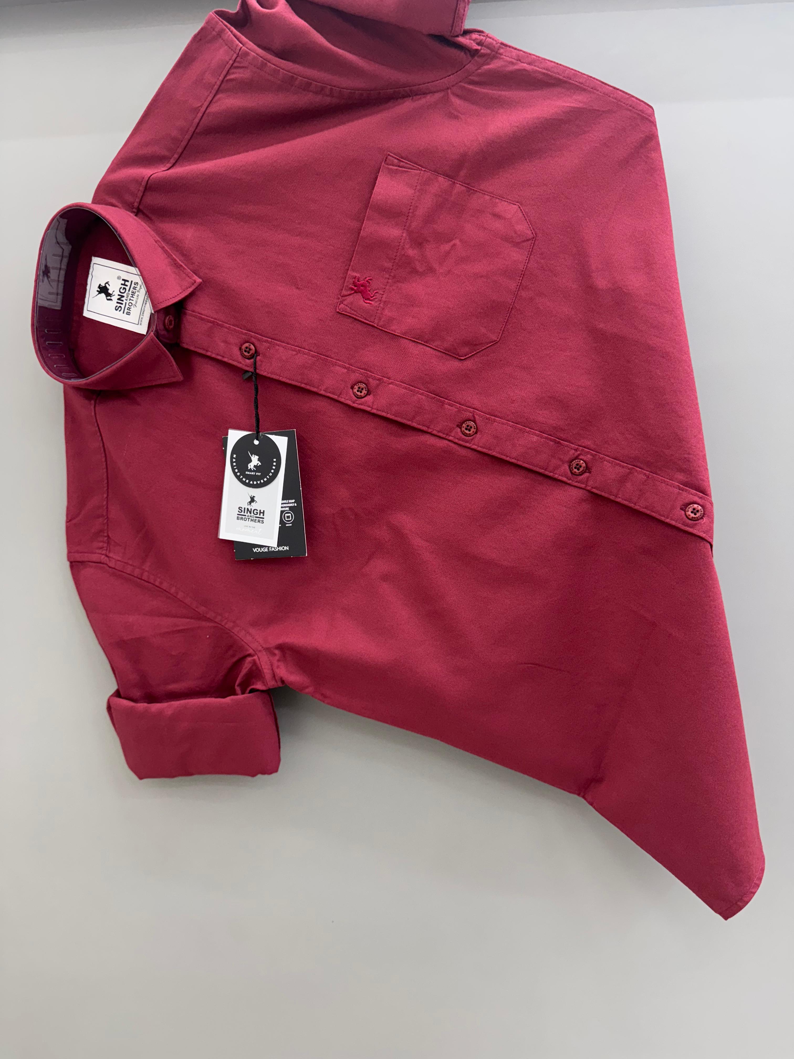 Cotton Oxford - red