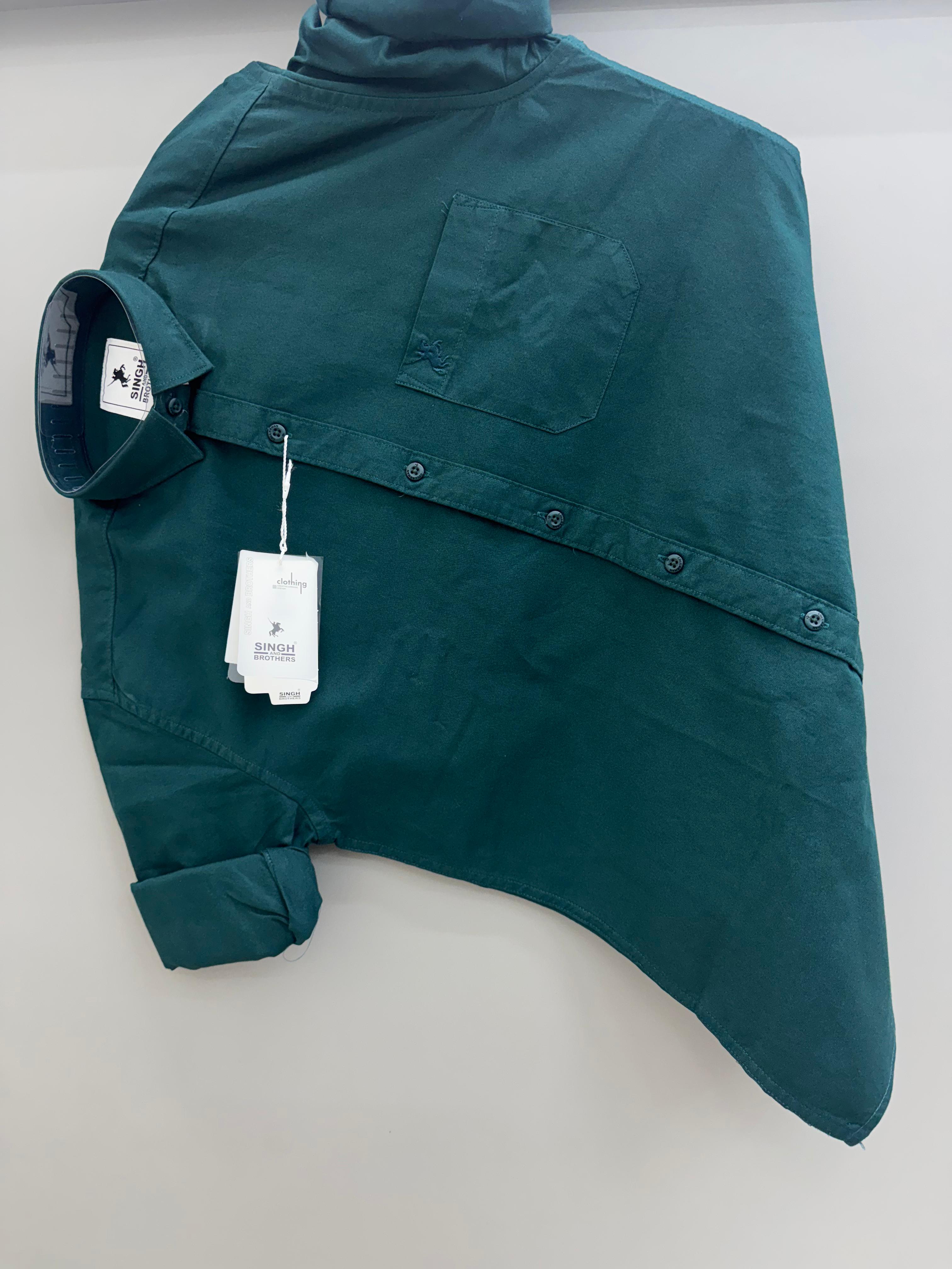 Cotton Oxford - bottle green