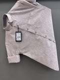 linen light pink strip Shirt