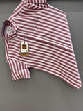 pink and white strip Shirt
