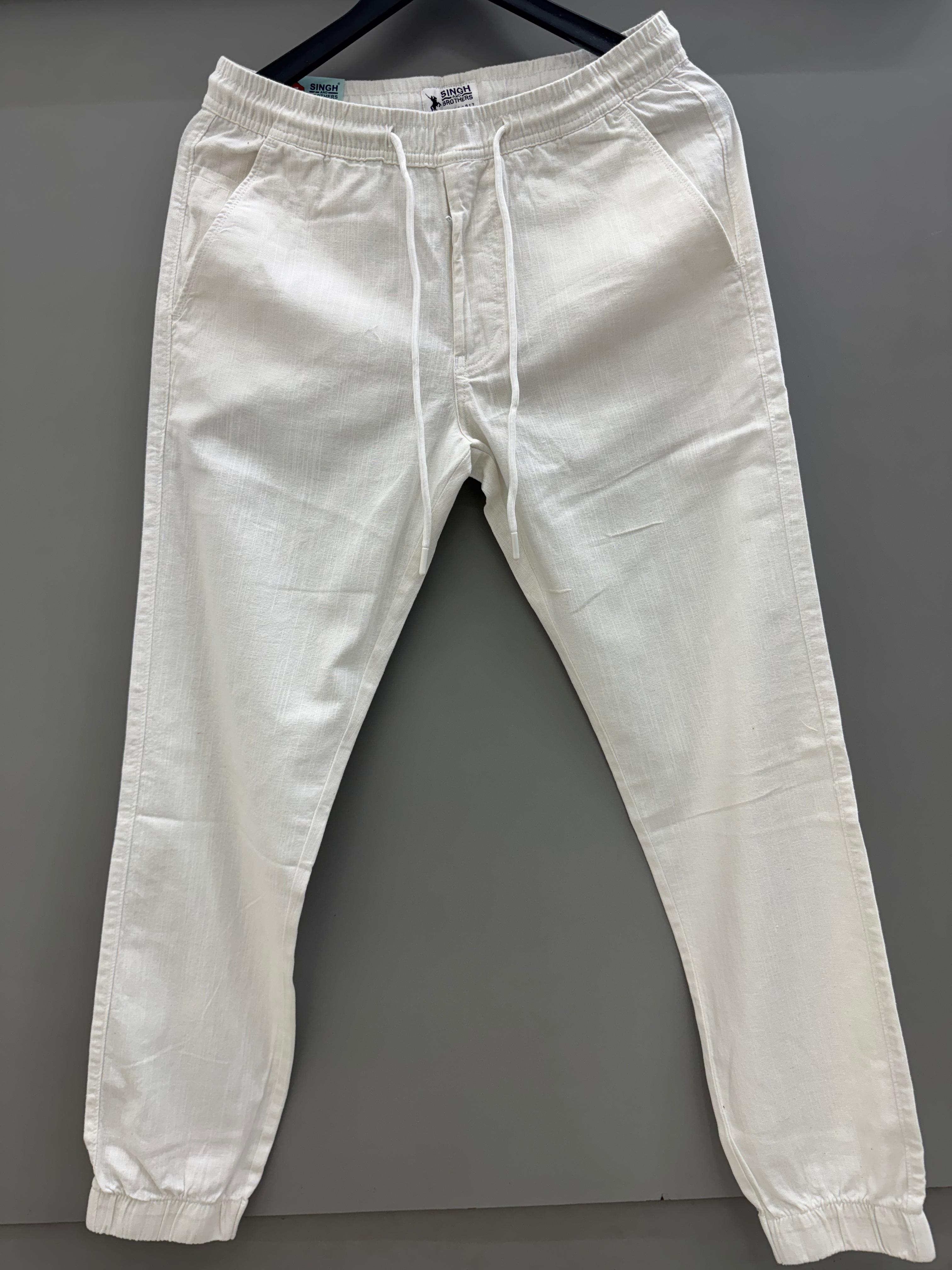 linen Pant ( white )