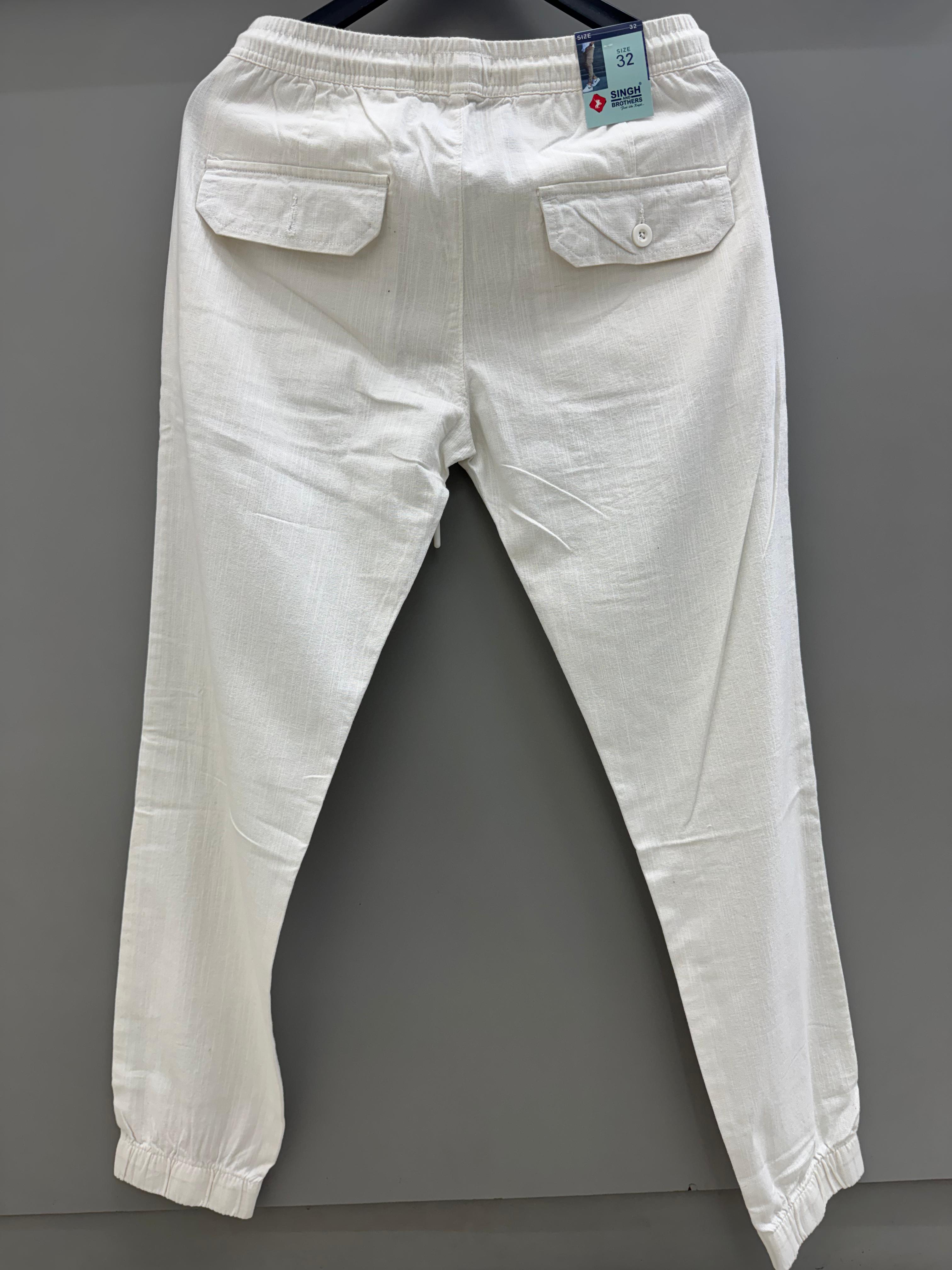 linen Pant ( white )