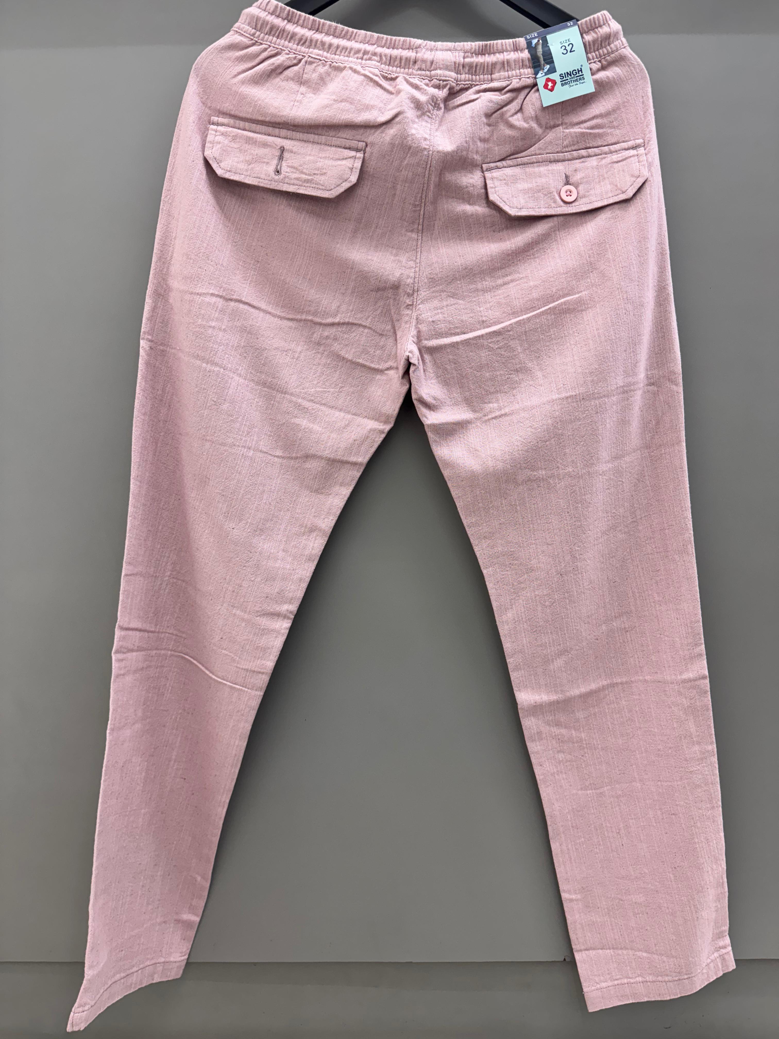 linen Pant ( pink )