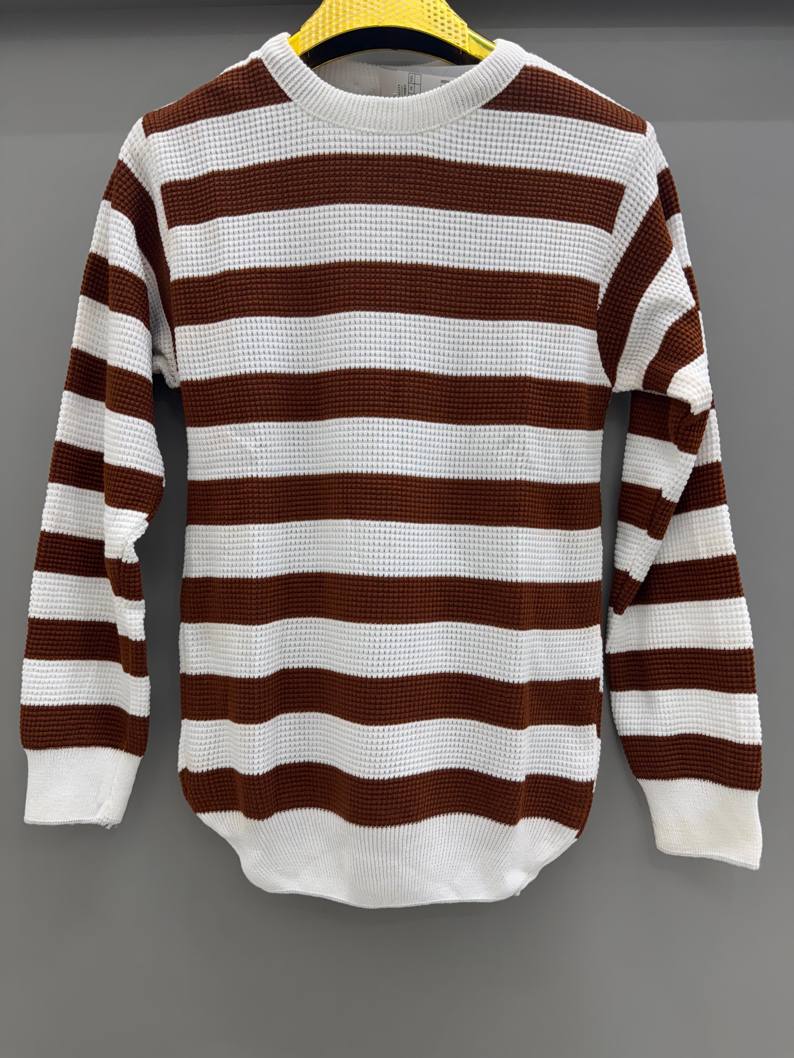 brown white F/S sweatshirt