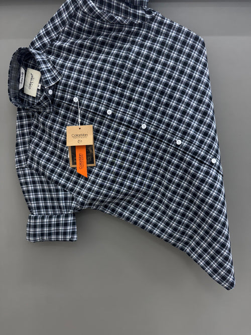 black check shirt