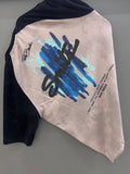 Drop Sholder pink black back Print