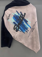 Drop Sholder pink black back Print