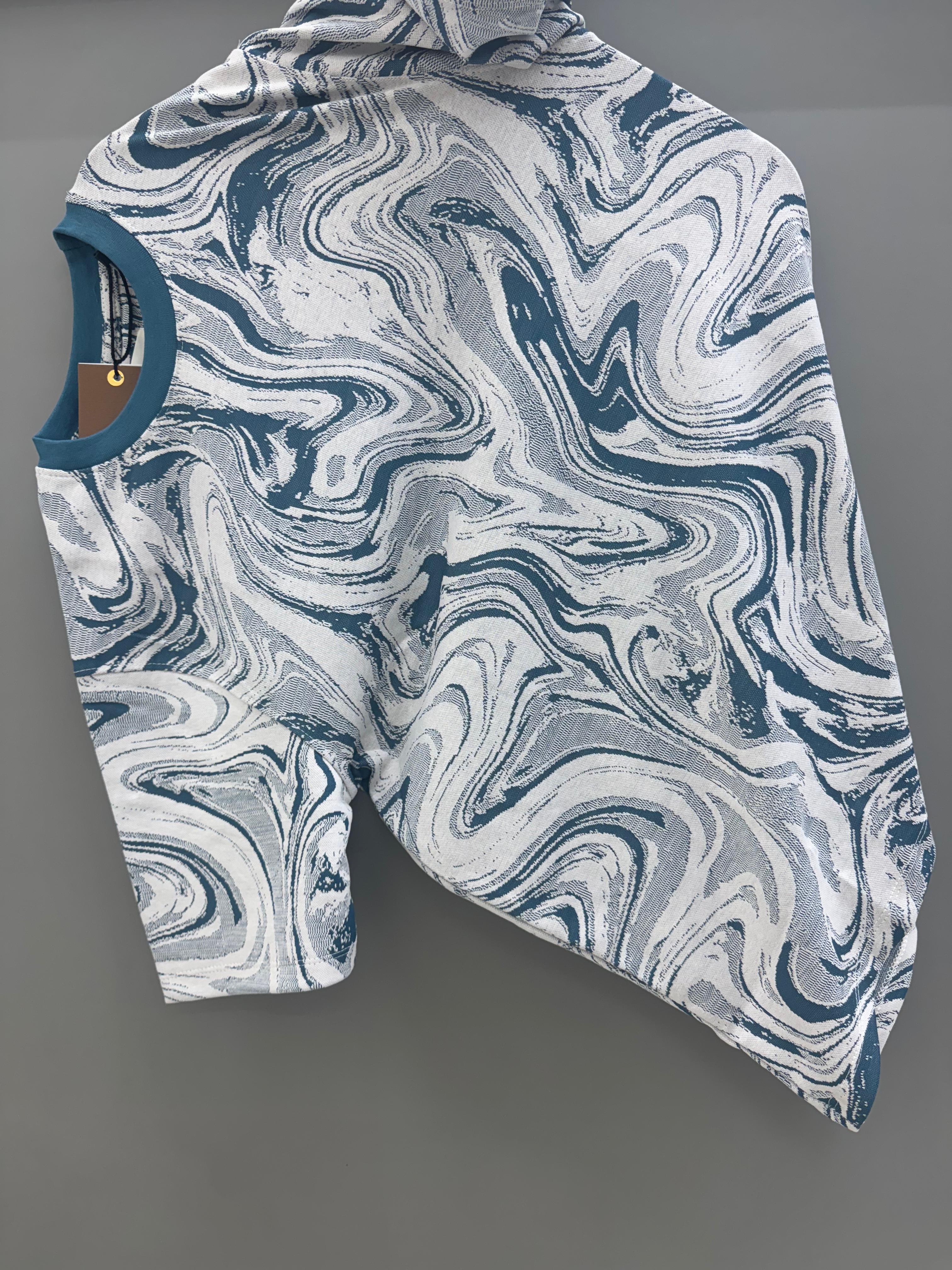 Round Neck blue T-shirts