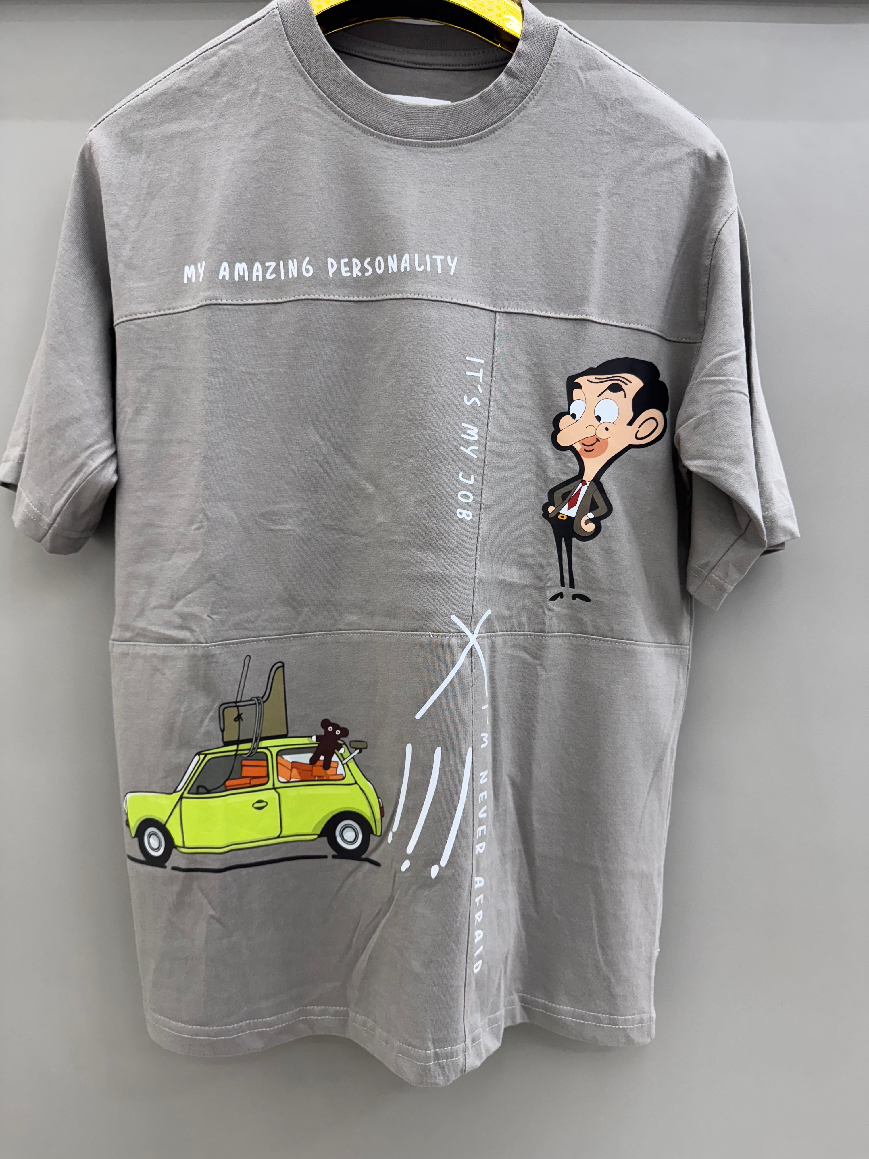 Round Neck grey T-shirts