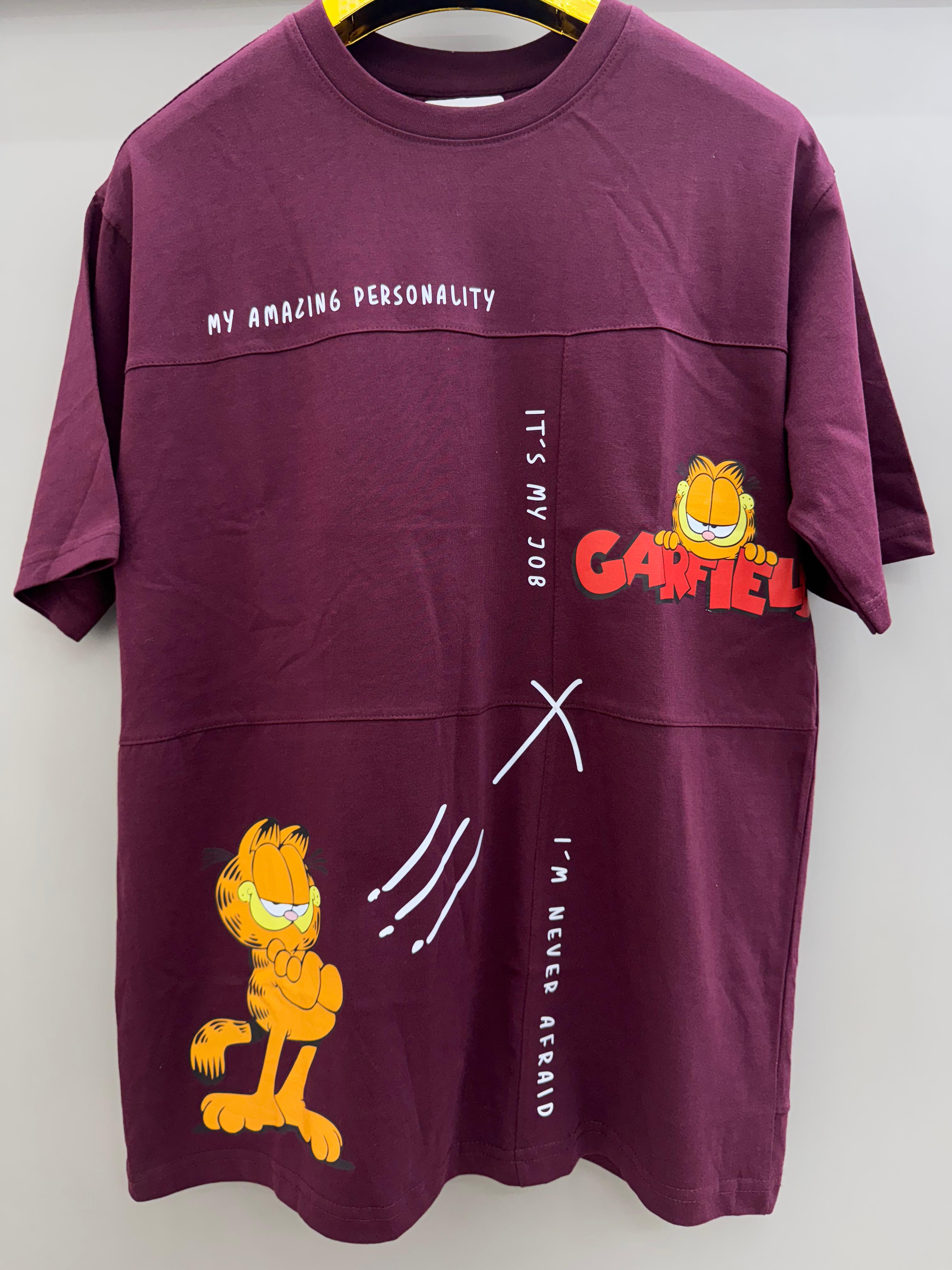 Round Neck maroon T-shirts