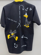 Round Neck black print T-shirts