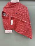 red bandhni printed