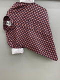 maroon printed