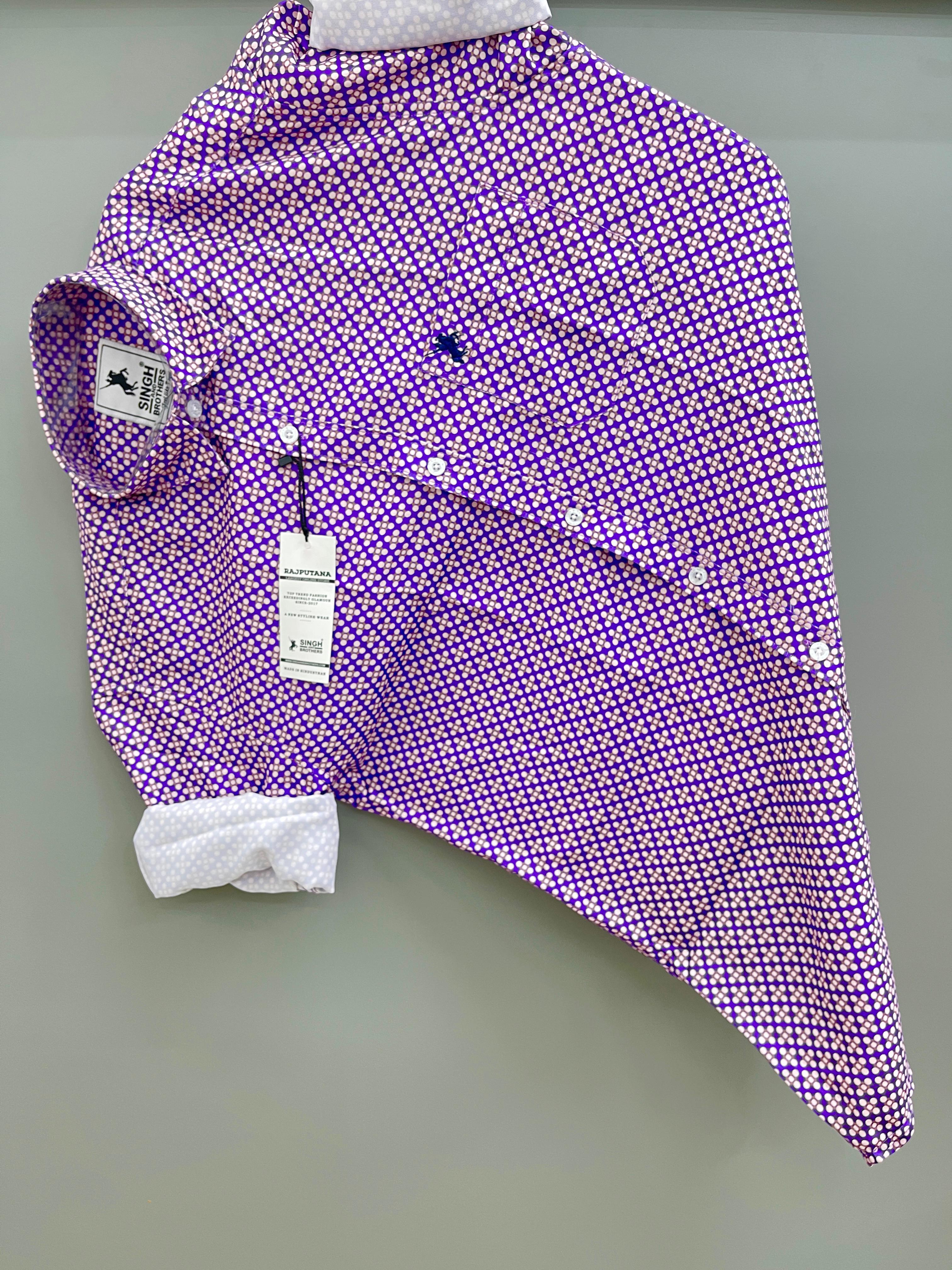 purple printed