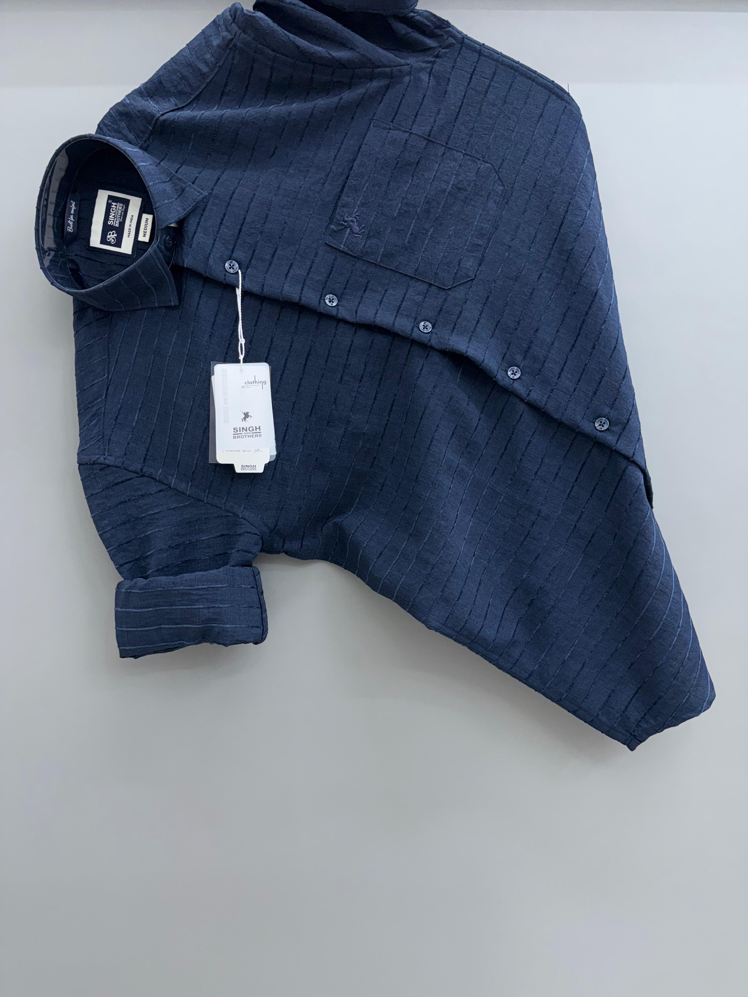 Imported jacquard Blue Strip