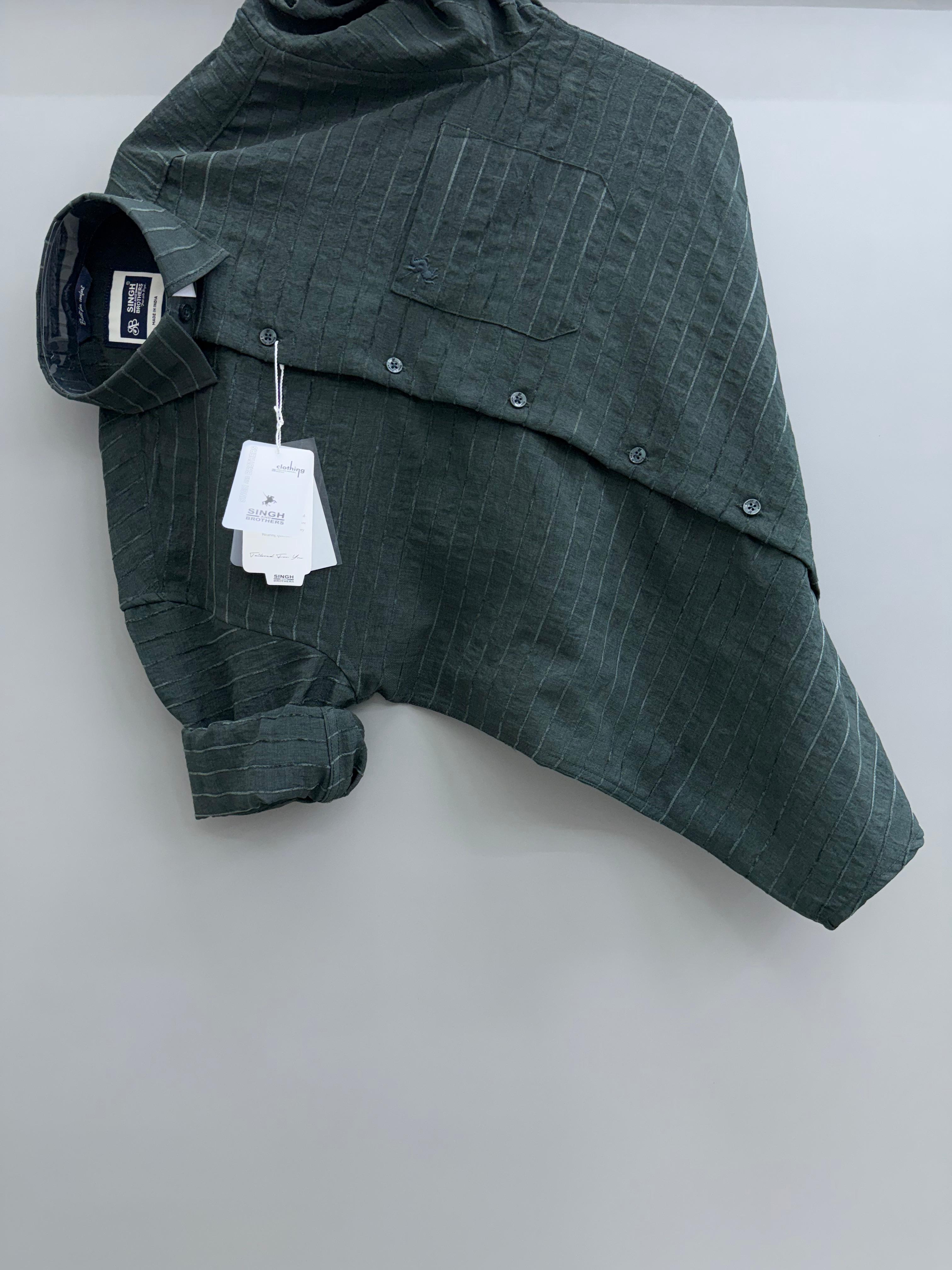 Imported jacquard Green Strip