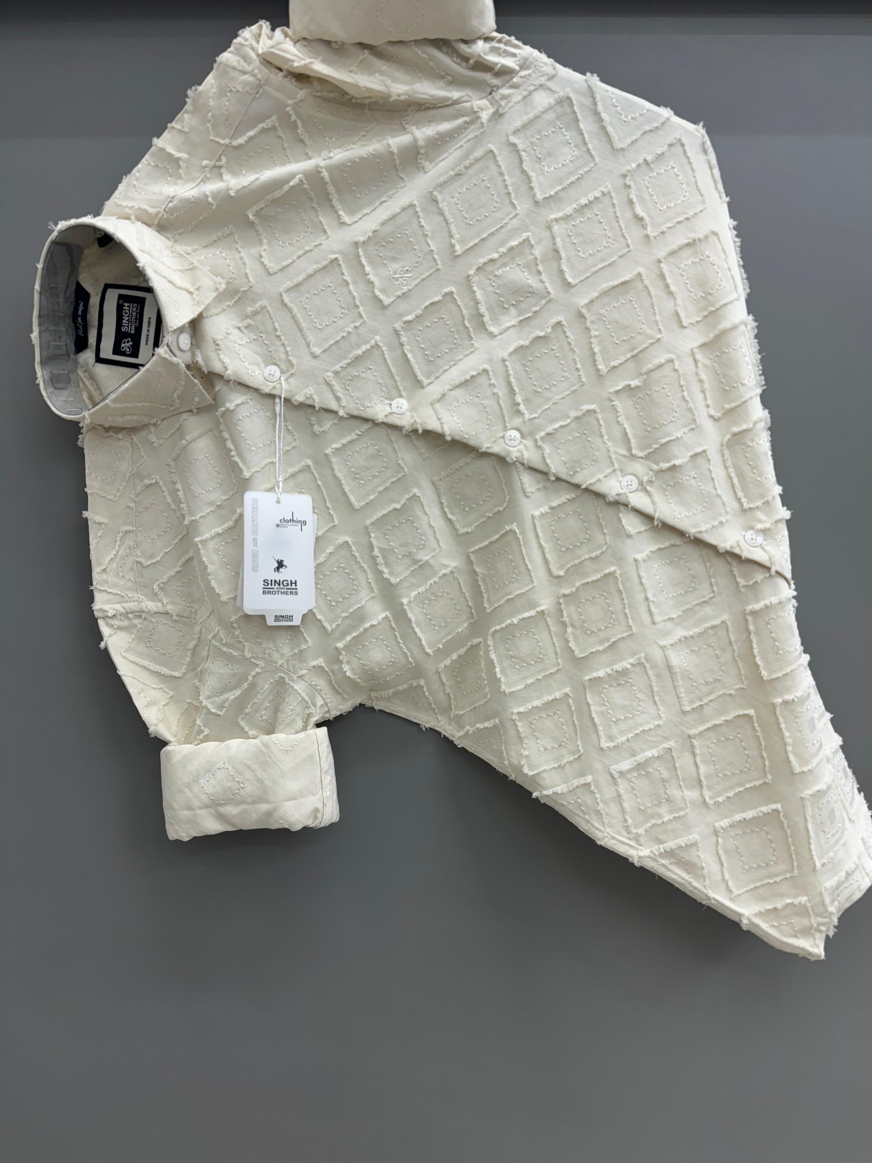 Imported jacquard Cream Box
