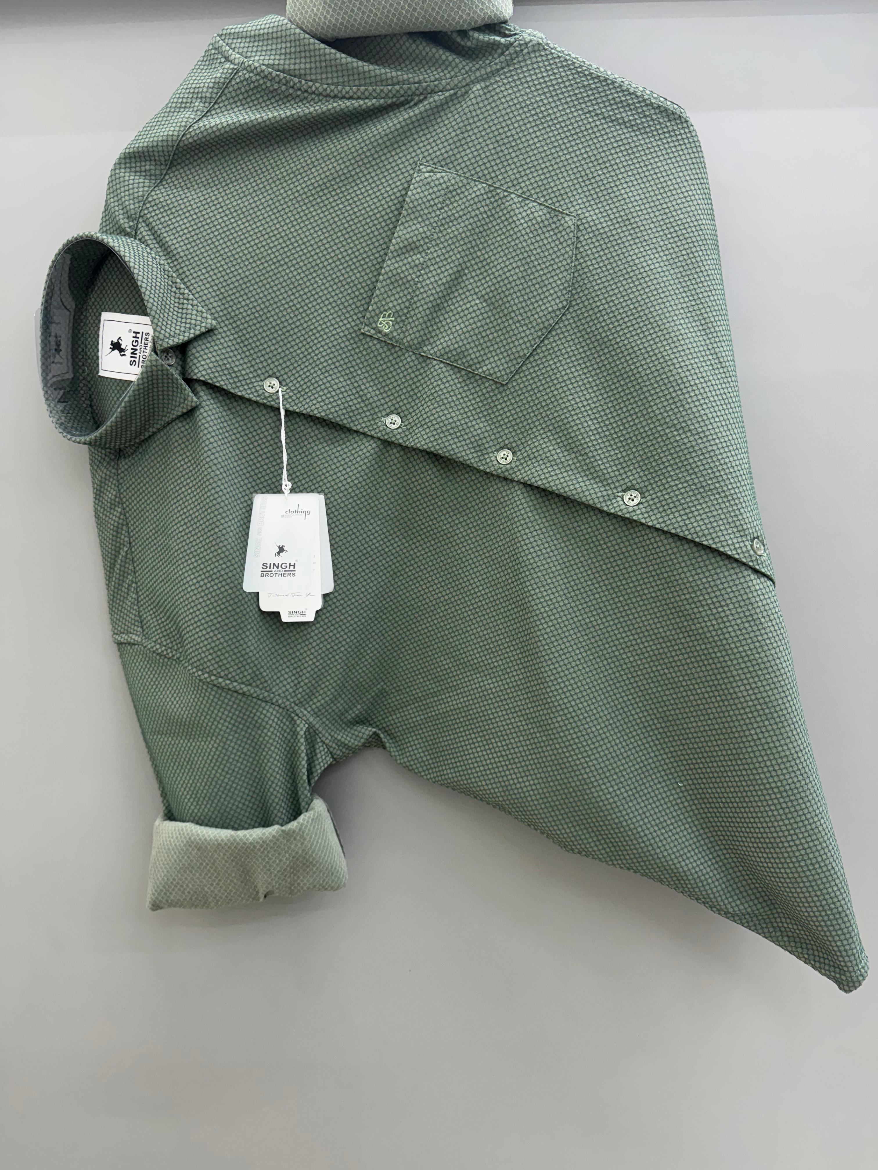 Imported jacquard Green