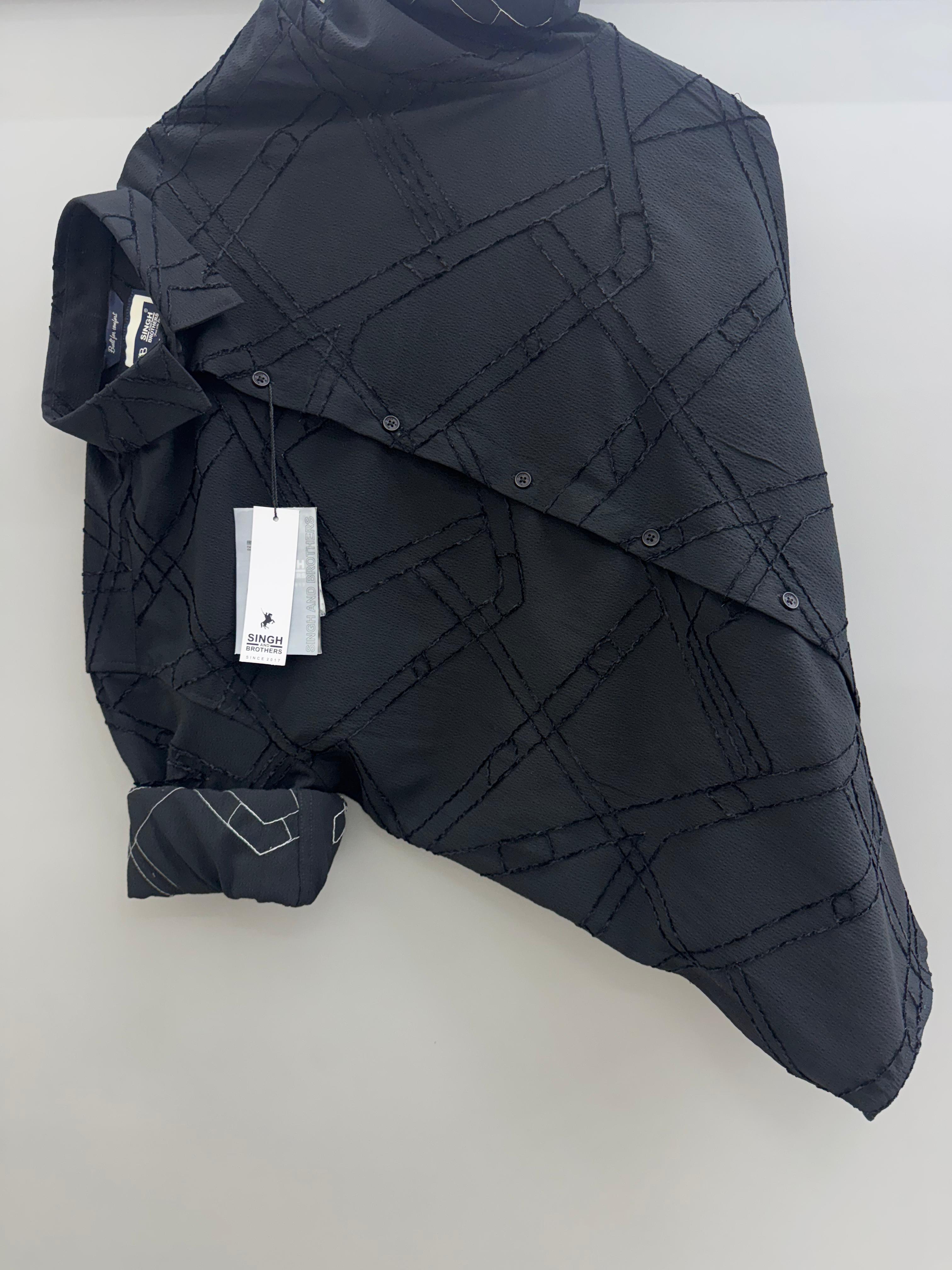 Imported jacquard Black