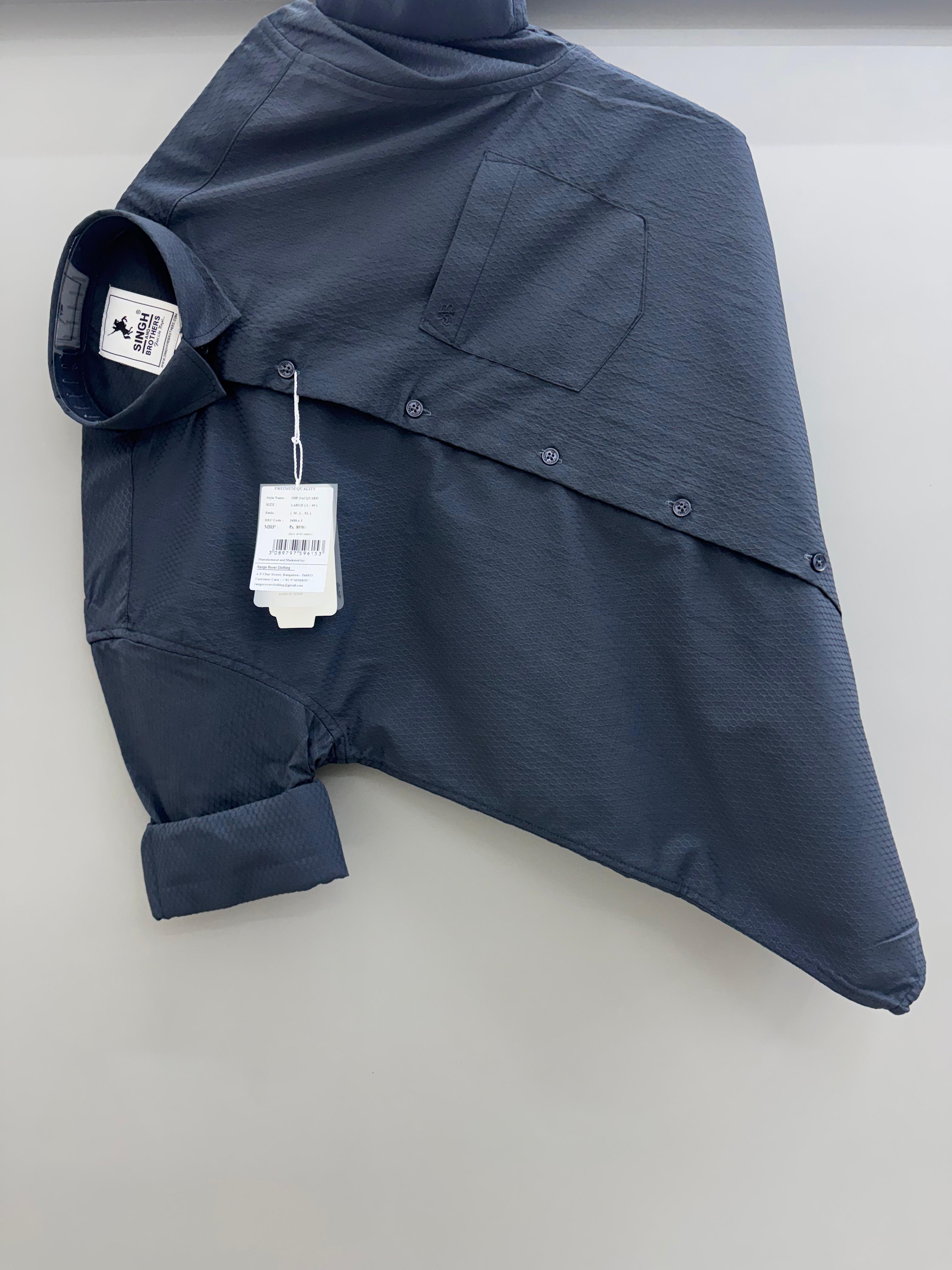 Imported jacquard Blue