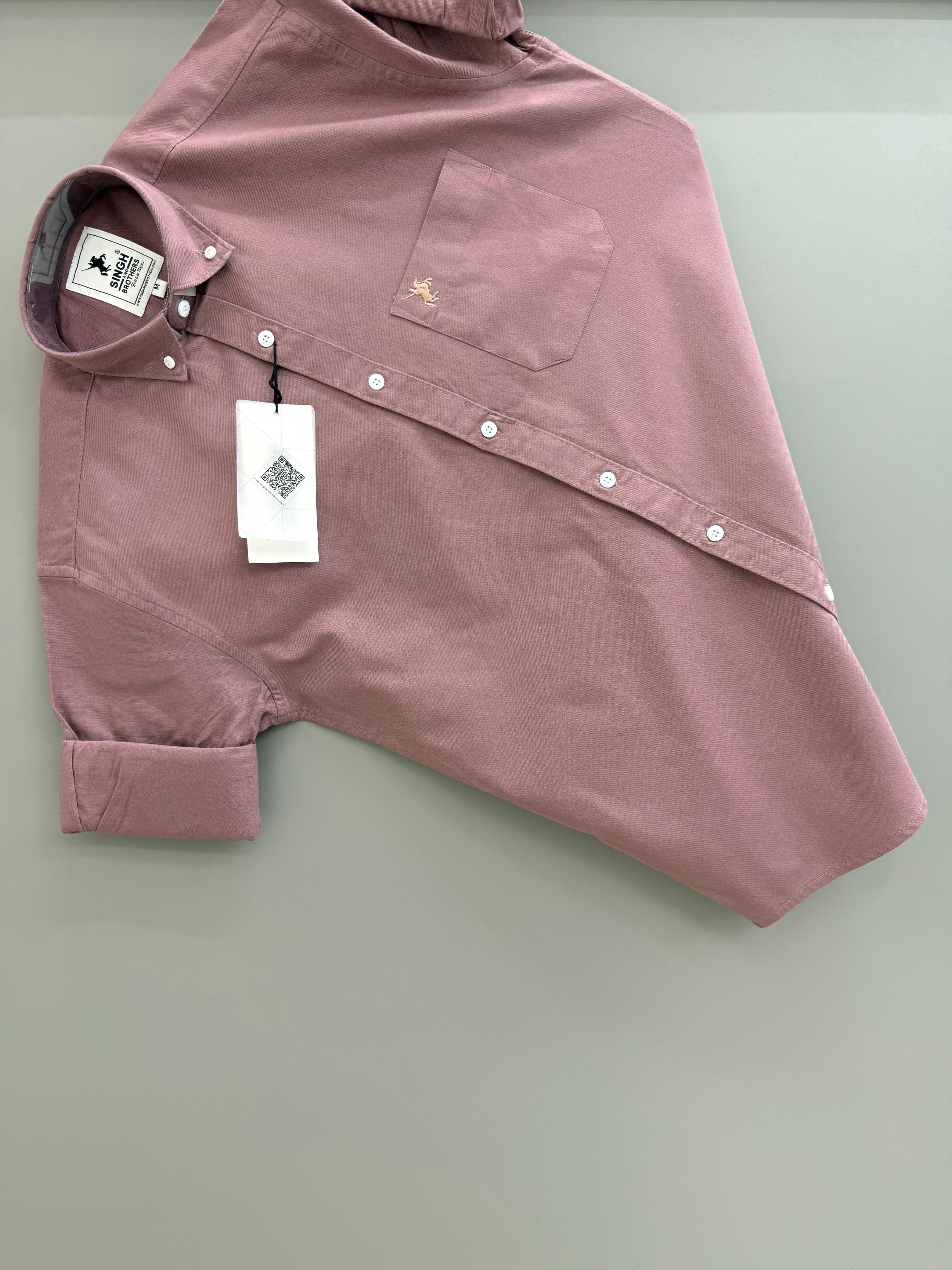 Cotton Oxford BD-  Rose Gold